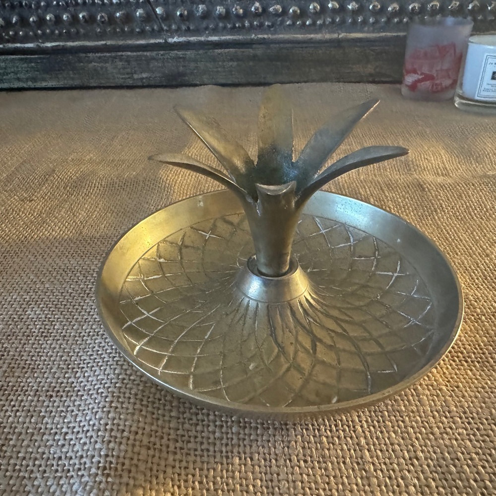 Vintage Brass Pineapple Catchall